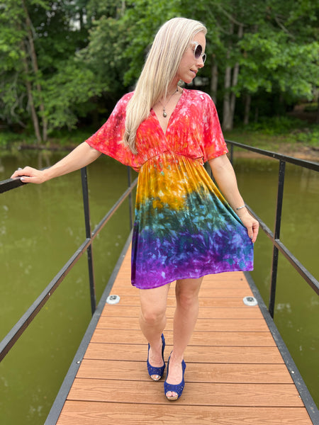 Kimono sleeve dress