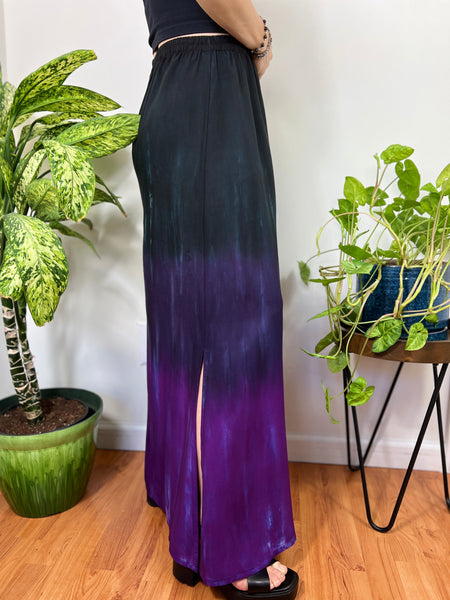 Purple/black ombre skirt