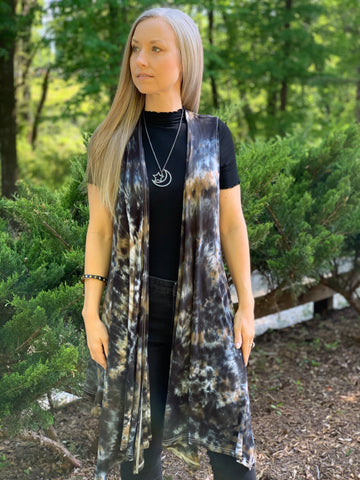Boho camo vest