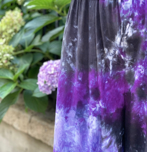 Purple/black ombre skirt