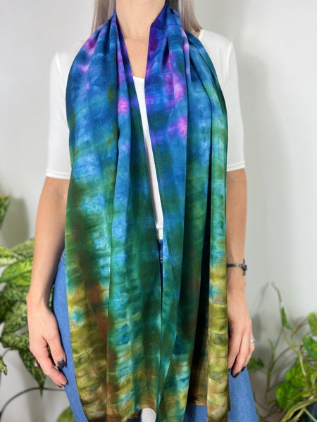 Shibori bamboo scarf