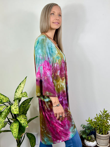 Wide sleeve duster