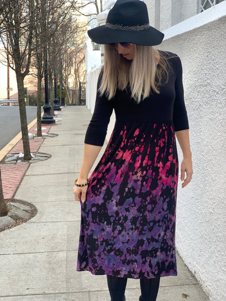 Midi dress w/ pockets
