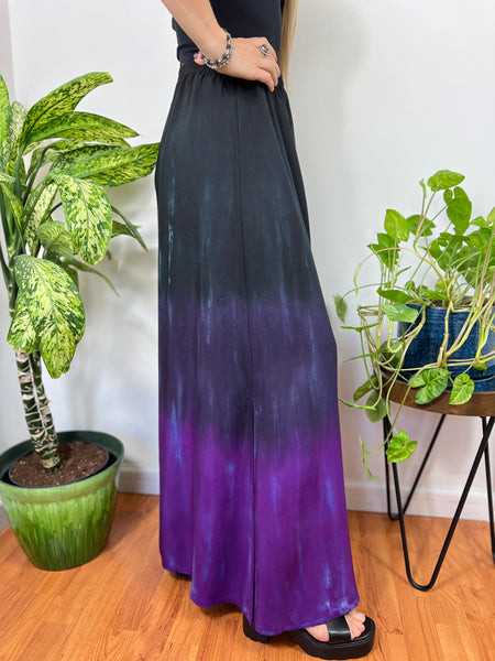 Purple/black ombre skirt