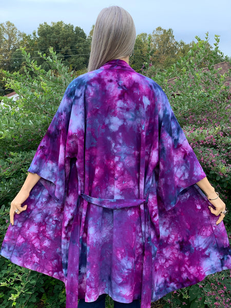 Kimono robe (storm clouds)