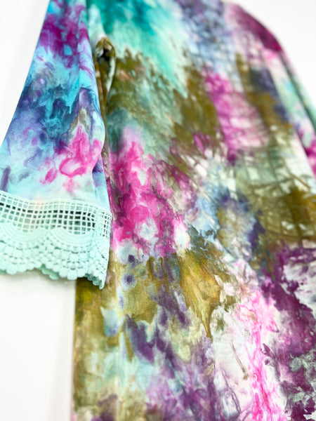 Lace trim duster