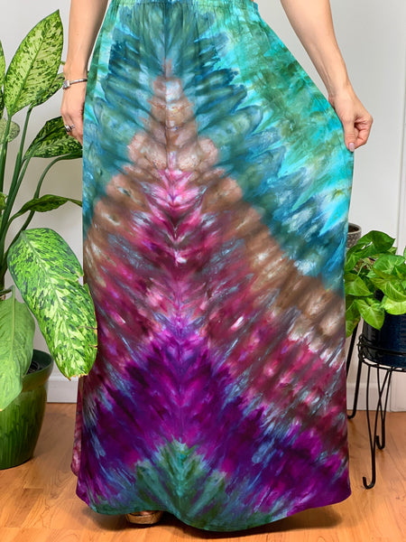 Purple/black ombre skirt