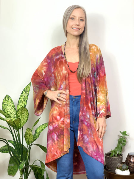 Wide sleeve duster