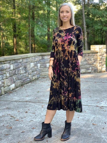 Midi dress w/ pockets